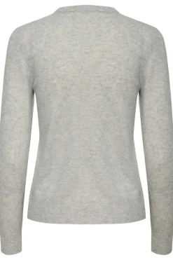 LukkaIW Cardigan New Light Grey Melange 30107630