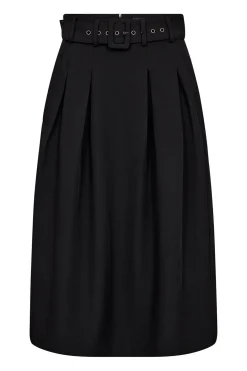 LunaCC Belt Midi Pleat Skirt 96Black 44003