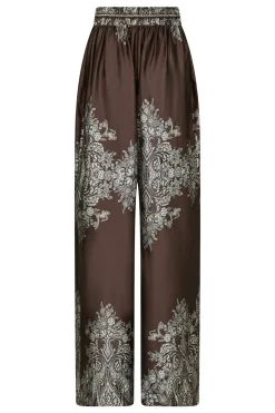 Lunet Paisley Border Dark brown 167274