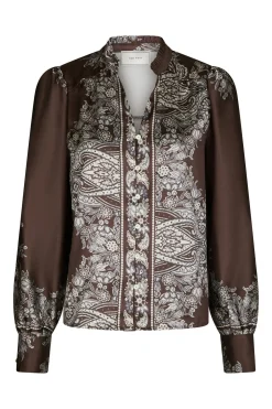 Massima Paisley Border Dark brown 160960
