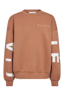 Maxi Split Logo Sweat CAMEL HL10413