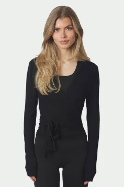 Nia Jersey Wrap Black 165501