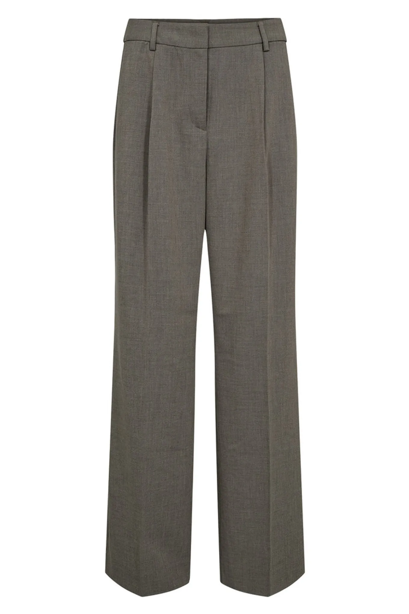 Nicole Pleat Tall Pant Beige Melangé HL10427