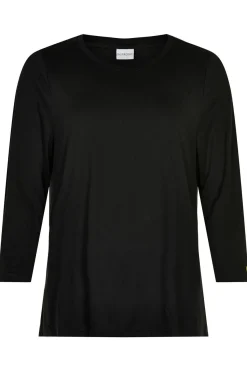 Nina tshirt 3/4 sleeve SORT 14920