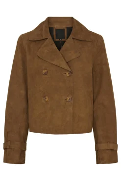 NOPARIS Suede Trenchcoat Caramel 11446