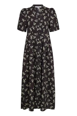OliviaCC Flower Pleat Dress 96Black 46034