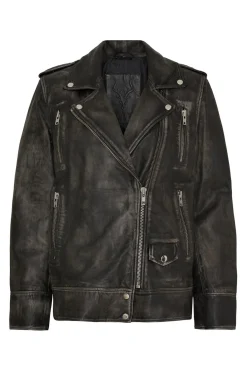 Oversized Biker Grey w. Silver acc. 11297
