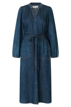 ParisLL Midi Dress LS 20 Blue 254213027