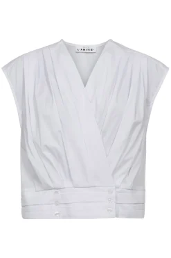 Puffy Pleat Top White HL10185