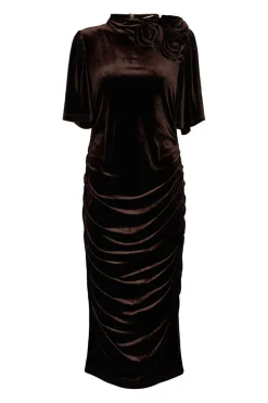 7427RDFLena dress 163 Chocolate brown RDF663