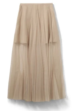 ROASLYSW MAXI TULLE SKIRT 7105 Light Sand S261150