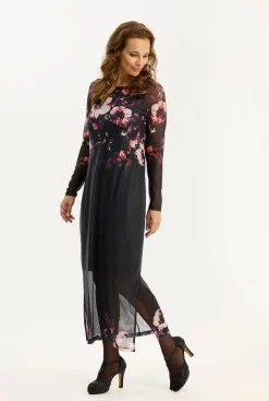 Rose dress Burgundy 16888