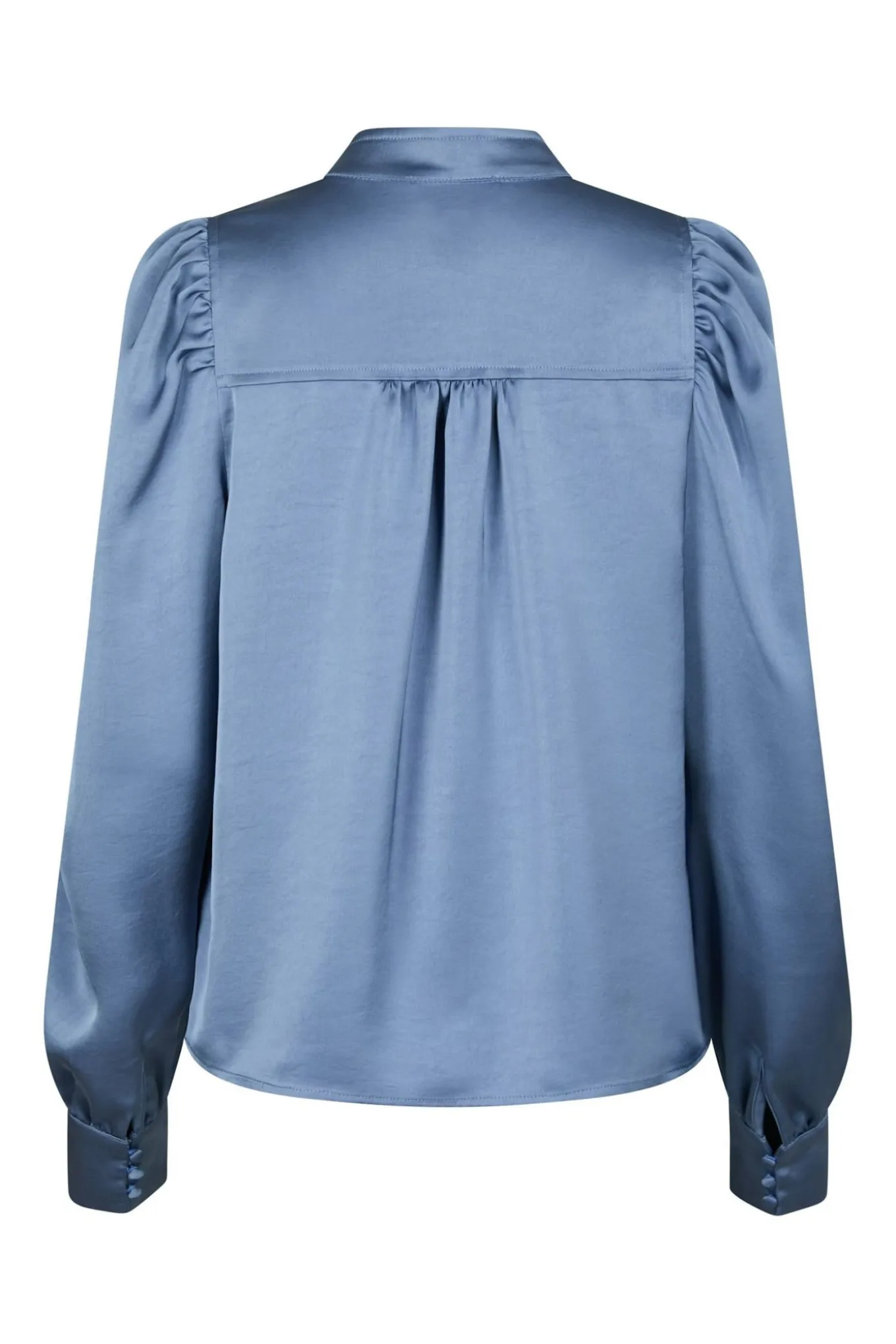 Rosslyn Heavy Sateen Blouse Smoke Blue 163769