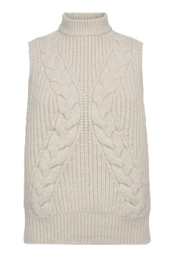 RowCC Cable Knit Top 4021Ivory 32242