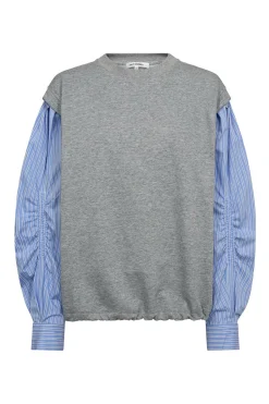 SabinaCC Mix Shirt Sweat 138Light Grey 47010