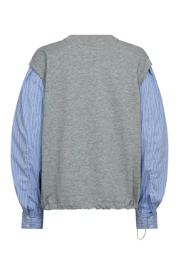 SabinaCC Mix Shirt Sweat 138Light Grey 47010