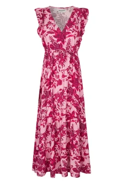 Samoll Midi Dress Sl 51 Pink 261173047