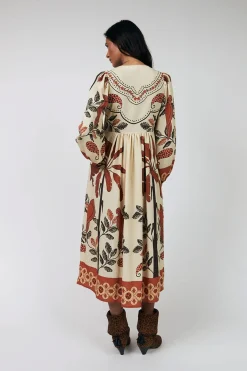 Saraill Dress 3/4 Creme 261023000