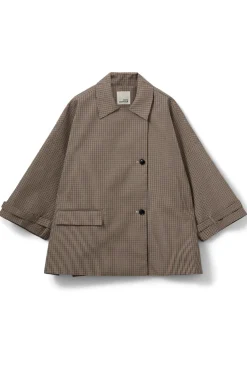 SELINASW OVERSIZE CHECK JACKET 9064 Check S261365