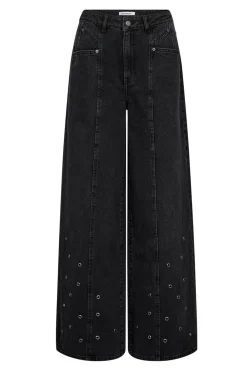 SifCC Eyelet Wide Jeans 96Black 31586