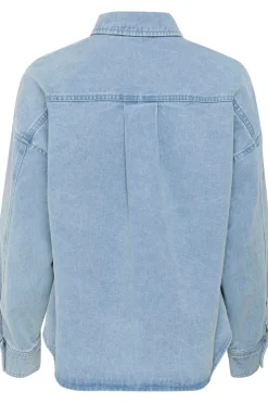 SLAnnabeth Regular Overshirt Light Blue Denim 30408356