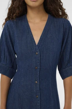 SLChaman Daria Dress Dark Blue Denim 301728 30408962