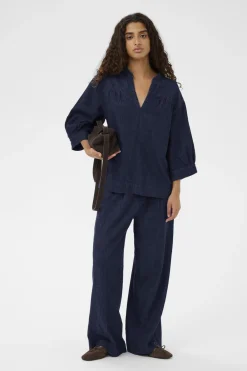 SLChaman Toledo Blouse 3/4 Dark Blue Denim 301728 30408903