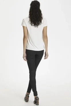 SLColumbine Vneck SS Broken White 30404284