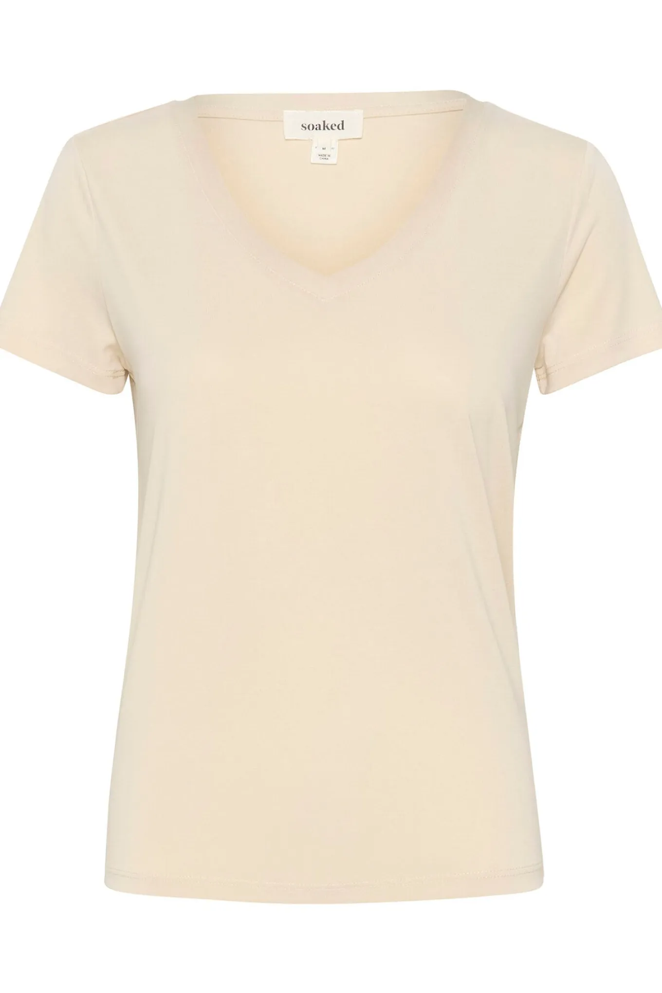 SLColumbine Vneck SS Oatmeal