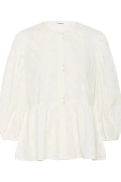 SLIsja Blouse SS Broken White 30408626