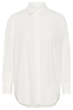 SLJani Poplin Shirt LS Broken White 30408178