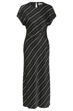 SLMarcela Mirmir Printed Dress Black W White Stripes 304533 30408920