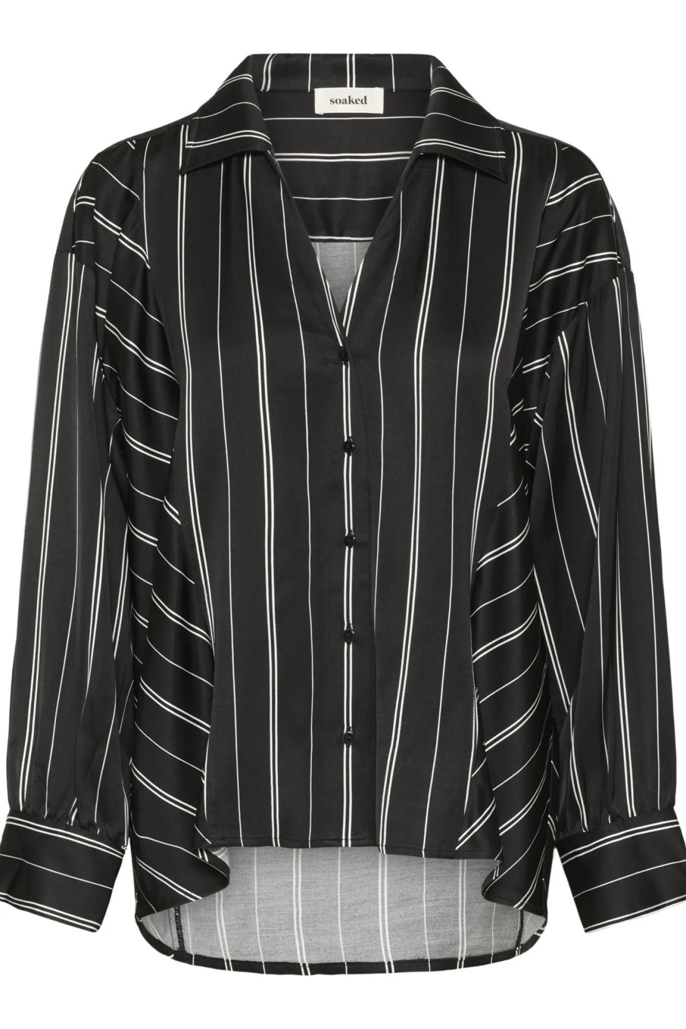 SLMarcela Printed Shirt Black W White Stripes 304533 30408904
