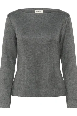SLMarigold Blouse Grey Melange 30408578