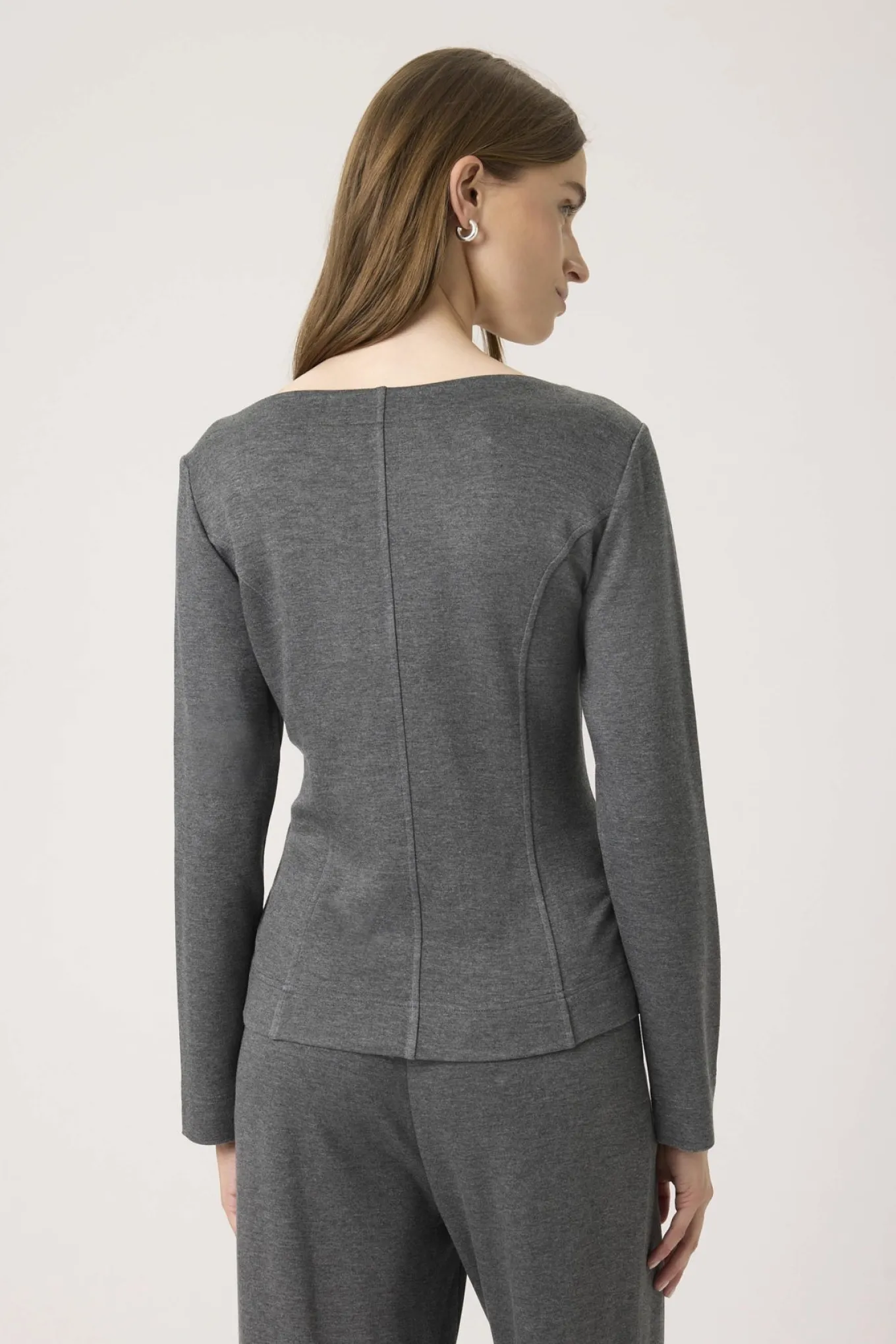 SLMarigold Blouse Grey Melange 30408578