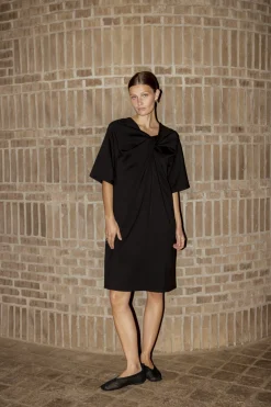 SLMarigold Knot Dress SS Black 194008 30408991