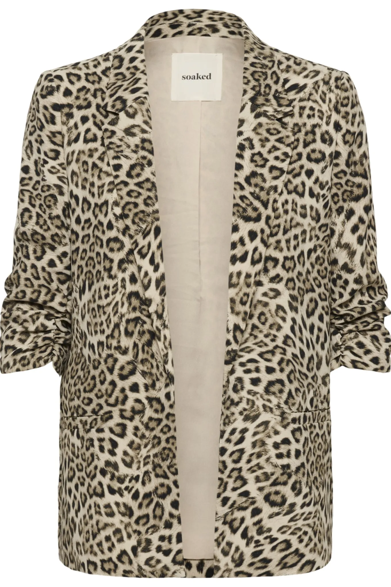 SLShirley Printed Blazer Brown Leopard Print 30405041