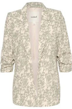 SLShirley Printed Blazer Shadow Drop Print 30405041
