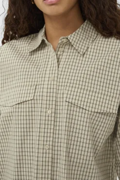 SLSivah Shirt LS Parchment Checks 304511 30408908