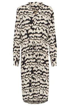 SLZaya Dress LS Whitecap Gray Zig Zag 30405040
