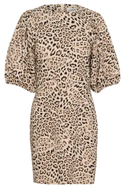 SLZazu Dolore Printed Dress SS Leopard Print 30408464