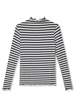 Stripe Trutte Tee LS vanilla ice 205049