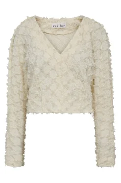 Stuff Structre VBlouse OffWhite HL10366