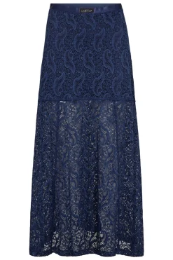 Summer Lace Tall Skirt Navy HL10580
