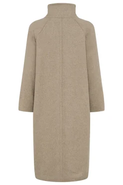 ThoraIW Collar Coat R Sandy Grey Melange 30111083