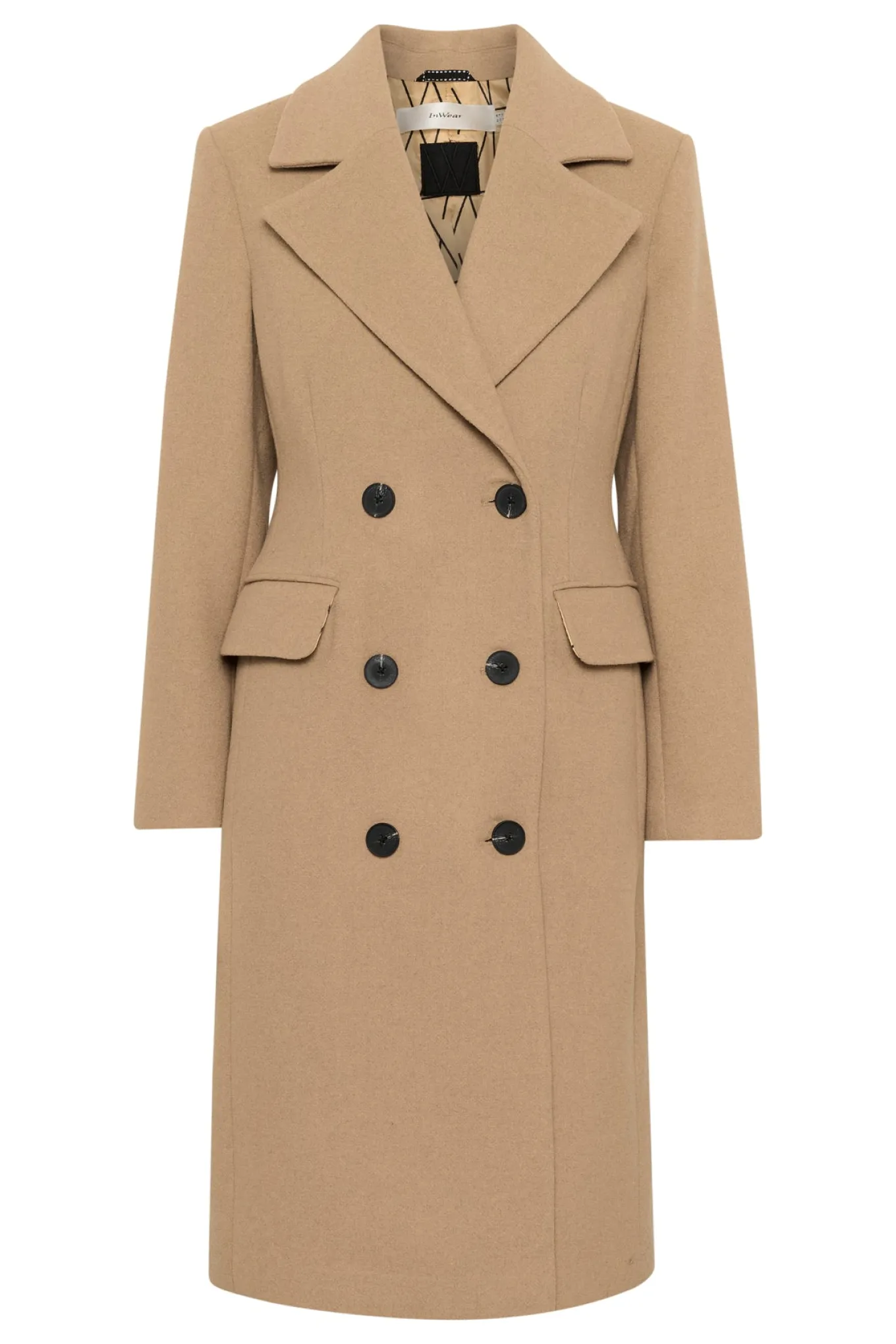ThoraIW Lapel Coat R Tobacco Brown 30110808