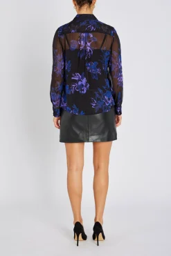 TrilobaBBCori Shirt Purple Flower BBW4759
