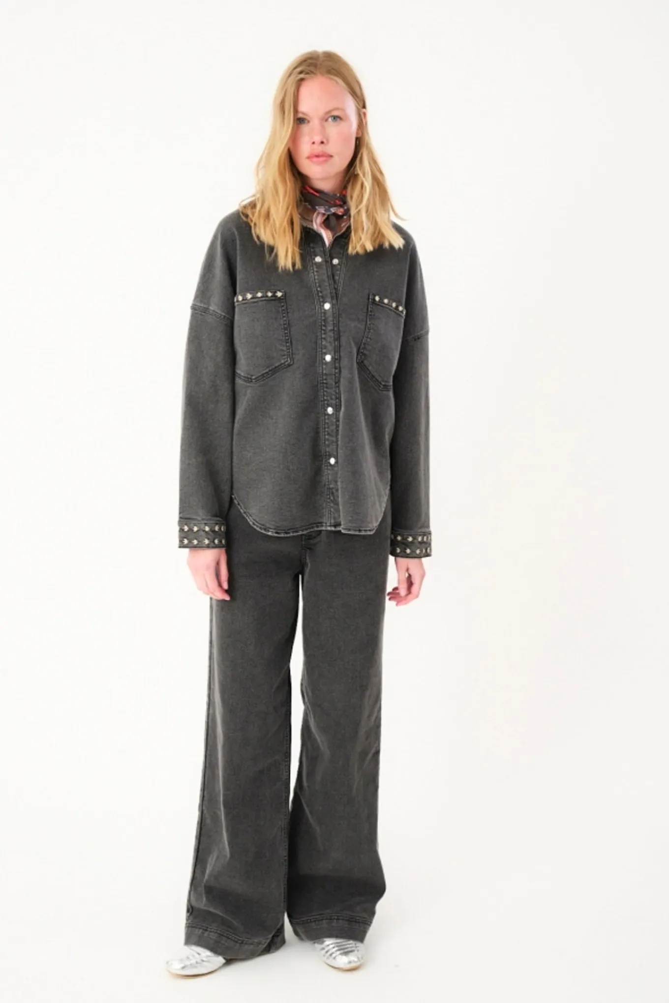 VeidaLL shirt LS 18 Washed Black 254541038