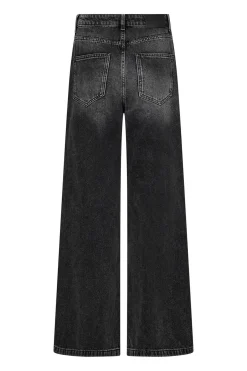 VickyCC Stud Wide LL Jeans 96Black 31639