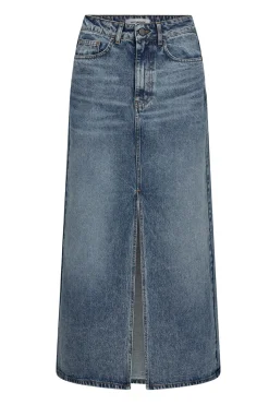 VikaCC Slit Denim Skirt 552Denim blue 34042